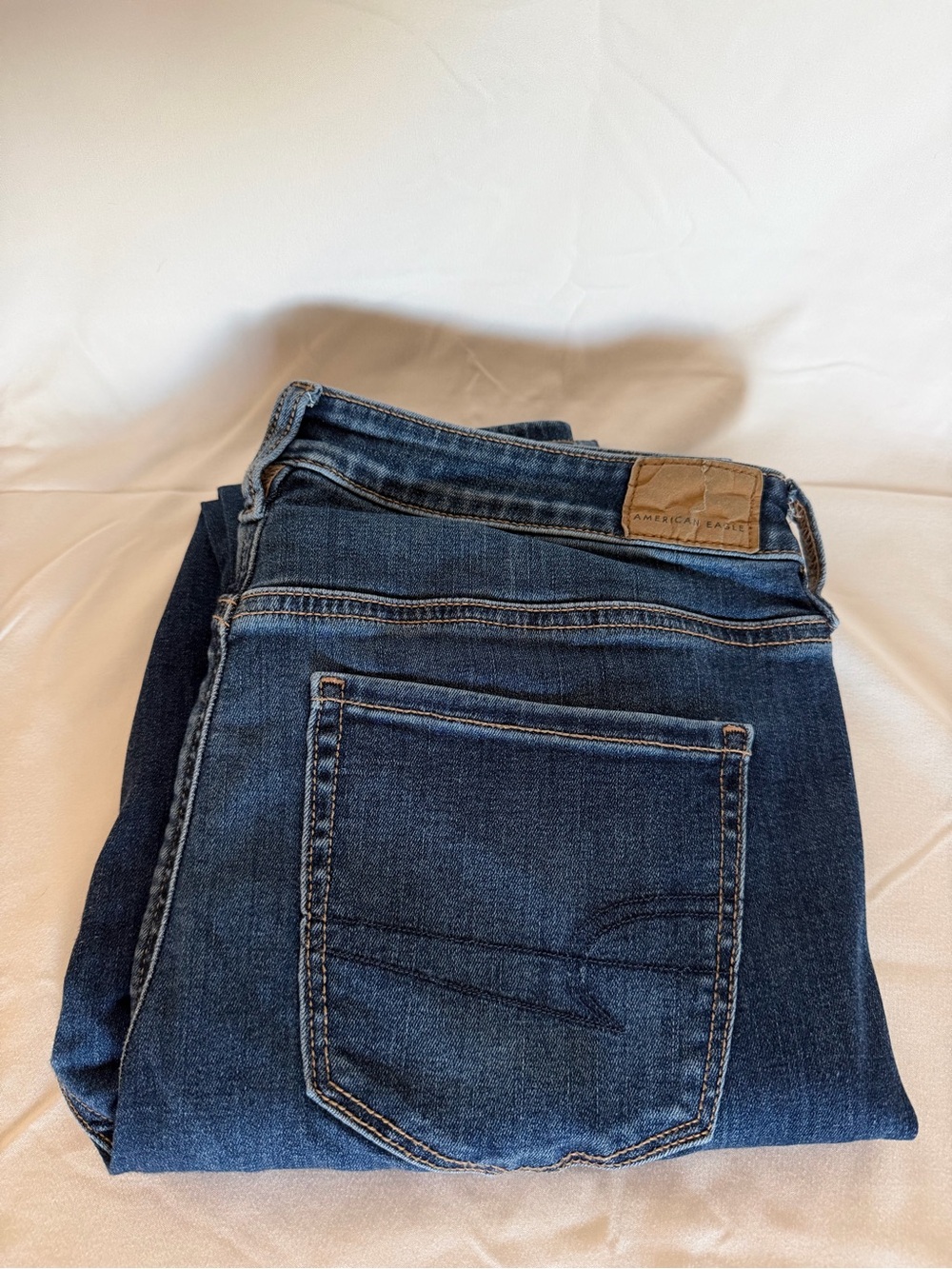 American Eagle Outfitters Women’s Dark Blue Slim Straight Jeans